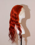 ORANGE CHOCOLATE STRAIGHT 22" HUMAN HAIR WIG