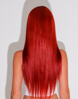 Burnt Orange 22" Human Hair Wig