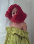 SUNBURN RED HALO HUMAN HAIR WIG